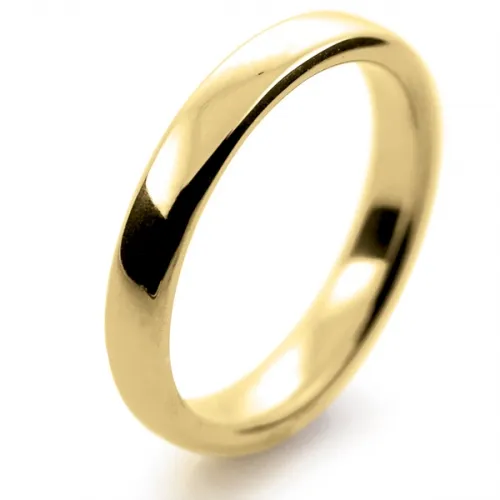 Soft Court Medium - 3mm (SCSM3Y) Yellow Gold Wedding Ring